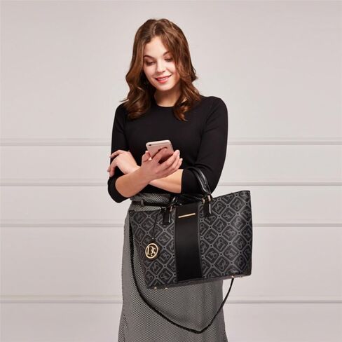 Dasein Women Satchel Purse Handbag Shoulder Bag Work Tote Bag with Matching Clutch in Saudi Arabia