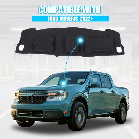 LLKUANG Dash Cover Mat Dash Mat Compatible with Ford Maverick 2022 Terylene Car Dashboard Cover Sun Shade Pad,Anti-Slip Dash Board Pad Accessories(Left Hand Drive) in Saudi Arabia