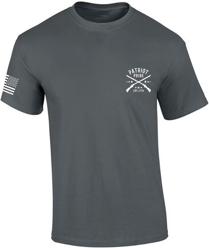 Patriot Pride Trump Hunting T-Shirt Trump Hunting Dog Mallard Short Sleeve T-Shirt in Saudi Arabia