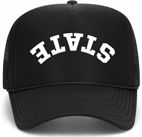 State Upside Down Reversed Vintage Trucker Hat | Premium Adjustable Snapback Baseball Hat for Men & Women in Saudi Arabia