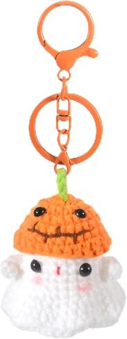 Creative Cute Ghost Pendant Keychain, Fun Hand-Knitted Bag Charm Gifts for Handbag Backpack Purse Keychain Accessories Charm in Saudi Arabia