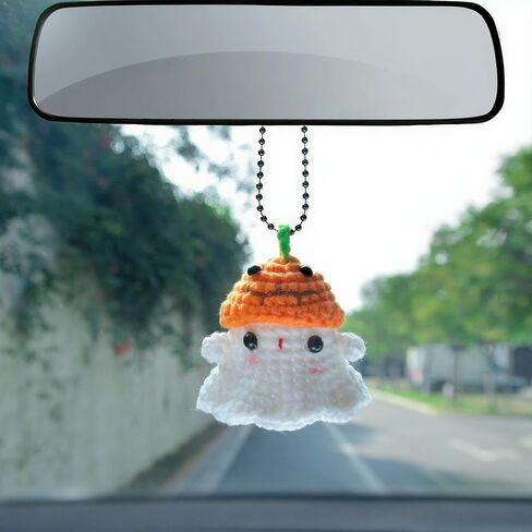 Creative Cute Ghost Pendant Keychain, Fun Hand-Knitted Bag Charm Gifts for Handbag Backpack Purse Keychain Accessories Charm in Saudi Arabia