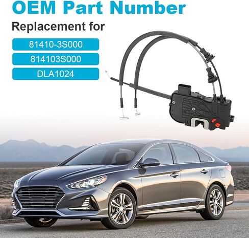 Rear Left Driver Side Door Lock Latch Actuator Assembly Compatible with Hyundai Sonata 2011-2014 Hyundai Sonata Hybrid 2011-2015 Door Lock Actuator Replacement for 81410-3S000 814103S000 in Saudi Arabia