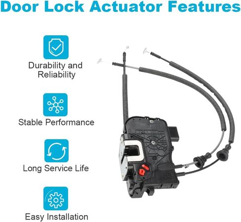 Rear Left Driver Side Door Lock Latch Actuator Assembly Compatible with Hyundai Sonata 2011-2014 Hyundai Sonata Hybrid 2011-2015 Door Lock Actuator Replacement for 81410-3S000 814103S000 in Saudi Arabia