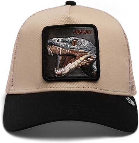 قبعة Goorin The Vicious Snake Trucker Hat، خشب الأبنوس، مقاس واحد للبالغين، للجنسين in Kuwait