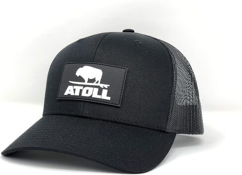 Atoll Trucker Hats - 7 Hole Snapback Closure Baseball Caps, Adjustable Strap, Breathable - One Size Fits Men Women in Kuwait