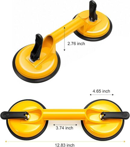 2 Pack Glass Suction Cup Heavy Duty Aluminum Vacuum Plate Handle Holder Heavy Duty Glass Lifter/Tile Suction Cup Lifter/Moving Glass/Lift Pads in Saudi Arabia