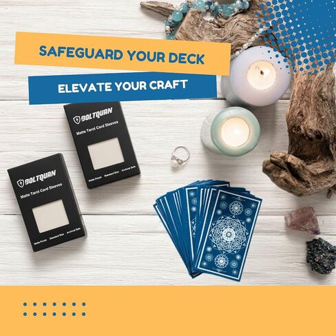 72x122 mm Tarot Card Sleeves – Premium Protective Card Sleeves for Standard Tarot Decks, Durable Clear Non-Glare Finish, Fits Most Tarot Cards in Kuwait