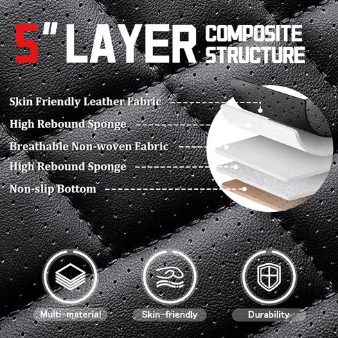 Seat Covers for RAM 1500 2012-2025,Front Seats Back Seat Covers,Car Seat Cover Waterproof,Car Seat Covers All Weather(5 Seats,Brown Coffee) in Kuwait