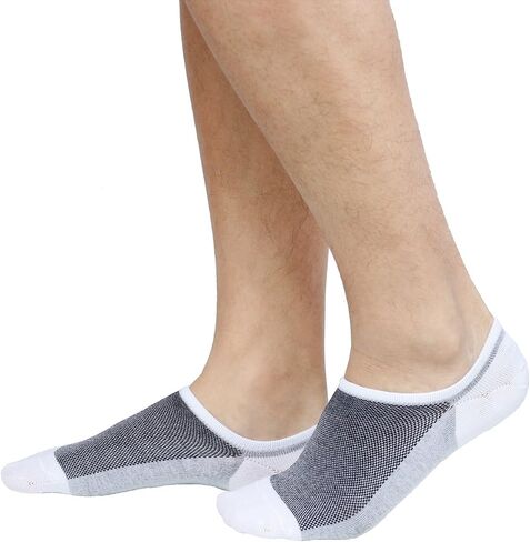 Mens No Show Socks Low Cut Ankle Short Sock Cotton Thin Casual Socks Non Slip for Loafer Flats Sneakers 3 Pairs in Saudi Arabia