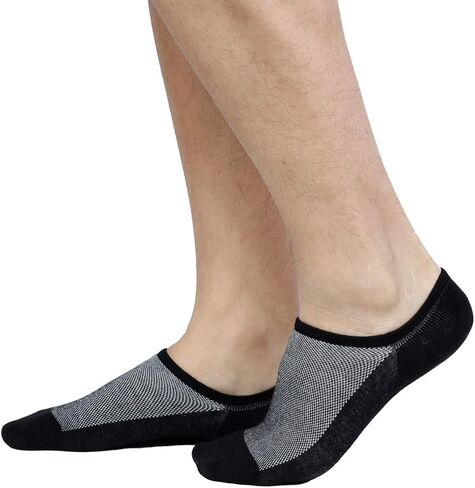 Mens No Show Socks Low Cut Ankle Short Sock Cotton Thin Casual Socks Non Slip for Loafer Flats Sneakers 3 Pairs in Saudi Arabia