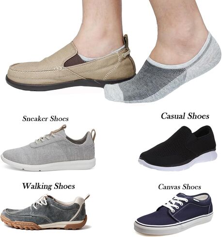Mens No Show Socks Low Cut Ankle Short Sock Cotton Thin Casual Socks Non Slip for Loafer Flats Sneakers 3 Pairs in Saudi Arabia