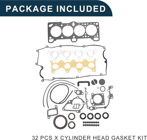 مجموعة حشيات رأس الأسطوانة لكيا ريو 1.6L 2006-2010 لشركة Hyundai G4ED(CVVT) ختم كفاءة جديد رقم 2091026K00 مجموعة حشيات صمام المحرك الأسود 1 Set in Saudi Arabia
