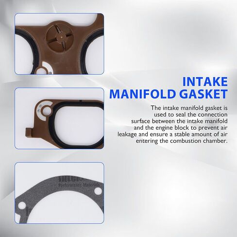 HiSport Lower Intake Manifold Gasket MS972401 12673300 MS19966 Compatible with Buick GMC Cadillac Chevrolet Enclave XTS Traverse Acadia 2009-2016, Lacrosse Camaro SRX STS CTS 3.6L V6 in Saudi Arabia