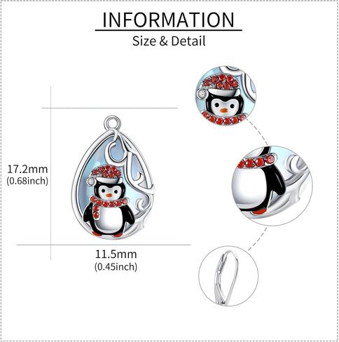 Christmas Earrings 925 Sterling Silver Drop Dangle Earrings for Women Xmas Leverback Earrings Jewelry Gift in Saudi Arabia