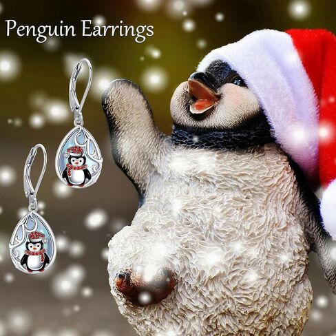 Christmas Earrings 925 Sterling Silver Drop Dangle Earrings for Women Xmas Leverback Earrings Jewelry Gift in Saudi Arabia