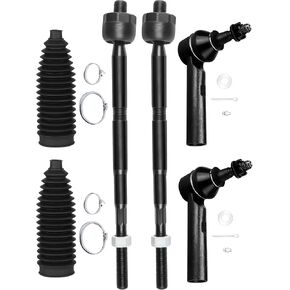 SCITOO 6-PC SET Suspension Kit For 2010-2017 For Chevy Equinox 2010-2017 For GMC Terrain Front Inner Outer Tie Rod End Steering Boot in Kuwait