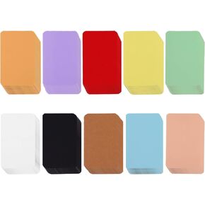 120Pcs Small Blank Paper Message Note Business Cards, 3.5x2'' Mini Index Cards for Gift, 8 Colors Blank Vocabulary Word Flash Study Cards Double Sided, Colored Notecards Unlined in Kuwait