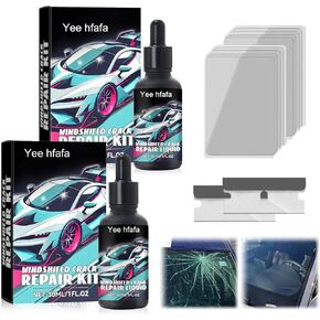 2PCS Upgrade Windshield Crack Repair Kit, 2025 New Cracks Gone Glass Repair Kit, Professional Automotive Easy-to-use Windshield Chip Repair Tool, Quick Fix Windshields, Mirrors, All Crack Types in Kuwait