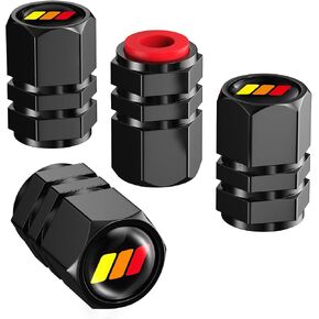 Two-Color Sports for Dodge Tire Valve Stem Cap Cover for Belt O-Ring Seal Corrosion Resistant Tire Valve Stem Air Cap 4 Pack in Saudi Arabia