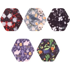 25pcs Sensor Covers for Libre 2/3, Halloween Print Style Sensor Stickers Waterproof and Sweatproof CGM Monitor Adhesive Patches for Libre Over Patch Accessories (5 Styles) in Saudi Arabia
