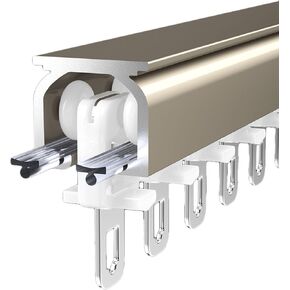 Premium Wall Mount Curtain Track System 50-35ft, Indoor Cubicle Curtain Rod for Apartments & Campers, Heavy-Duty Drapes & Privacy Room Dividers with Silent Glider Hooks in Kuwait