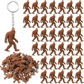 36 Pcs Bigfoot Keychain Christmas Sasquatch Keyring Bulk Mini Bigfoot Cryptid Party Supplies Sasquatch Gifts for Men Women Camping Outdoor Enthusiasts Birthday Bag Backpack Decoration in Saudi Arabia