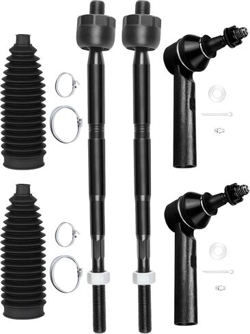 SCITOO 6-PC SET Suspension Kit For 2010-2017 For Chevy Equinox 2010-2017 For GMC Terrain Front Inner Outer Tie Rod End Steering Boot in Saudi Arabia