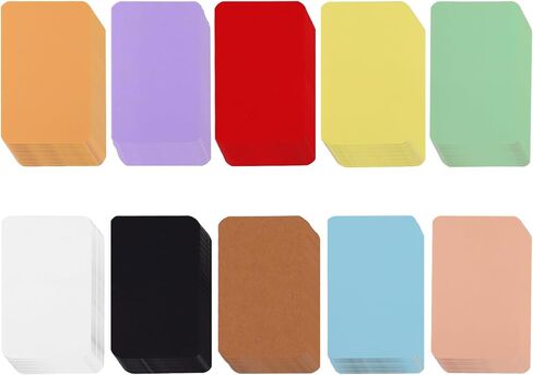 120Pcs Small Blank Paper Message Note Business Cards, 3.5x2'' Mini Index Cards for Gift, 8 Colors Blank Vocabulary Word Flash Study Cards Double Sided, Colored Notecards Unlined in Kuwait