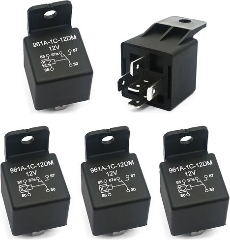 5 Packs 961A-1C-12DM Relay, 40A 12V 5 Pins, Automotive Relay in Saudi Arabia