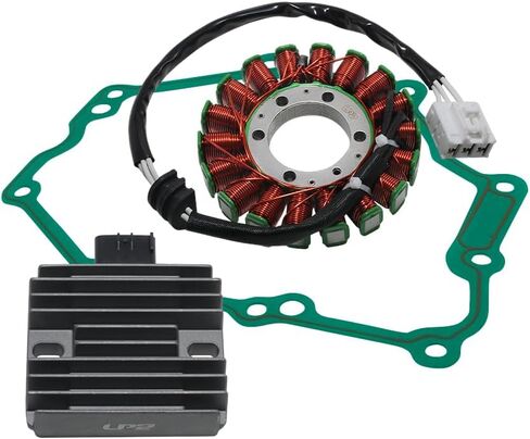 Stator Coil, Regulator Rectifier, Gasket Set Compatible with for Yamaha YZF R6 YZF600 R6 2006-2016, for Yamaha YZF R6 R6 50th Anniversary Edition 2006/2012, for Yamaha YZF R6 R6 with Flames 2008 in Saudi Arabia
