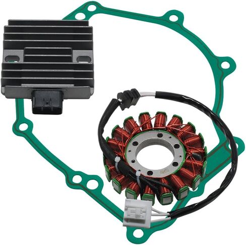Stator Coil, Regulator Rectifier, Gasket Set Compatible with for Yamaha YZF R6 YZF600 R6 2006-2016, for Yamaha YZF R6 R6 50th Anniversary Edition 2006/2012, for Yamaha YZF R6 R6 with Flames 2008 in Saudi Arabia