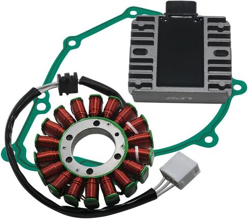 Stator Coil, Regulator Rectifier, Gasket Set Compatible with for Yamaha YZF R6 YZF600 R6 2006-2016, for Yamaha YZF R6 R6 50th Anniversary Edition 2006/2012, for Yamaha YZF R6 R6 with Flames 2008 in Saudi Arabia