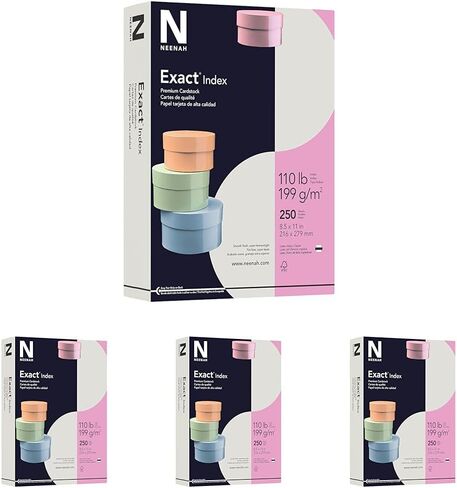 Wausau Exact Index Cardstock, 110 lb, 8.5 x 11 Inch, Pastel Gray, 250 Sheets (48598) in Saudi Arabia