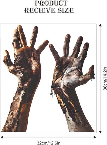 ملصقات نافذة لتزيين الهالوين، ملصقات نافذة على شكل هيكل عظمي لخفاش شبح لتزيين حفلات الهالوين ديكور نافذة زجاجية للمنزل in Kuwait