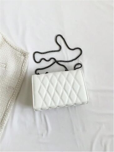SweatyRocks Women's Shoulder Crossbody Bag Punk Rivet Purse Clutch Handbags with Chain Strap in Saudi Arabia