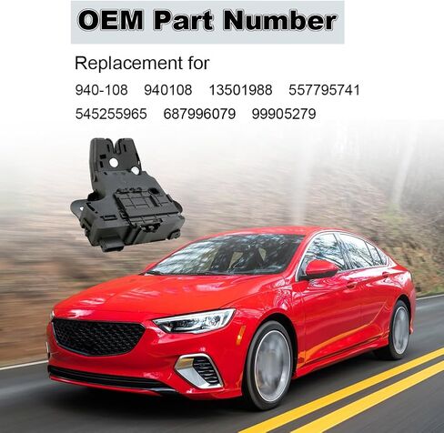 Trunk Lid Latch Lock Actuator Compatible with Buick Allure Lacrosse Regal Verano Cadillac ATS CTS XTS ELR Chevrolet Cruze Impala Malibu Sonic Corvette Camaro Replacement for 940-108 13501988 in Saudi Arabia