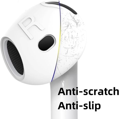 3 Pairs Ear Tips for AirPods 4 Ear Hooks Anti-Slip Accessories Compatible with Apple AirPods 4th Generation-White in Saudi Arabia