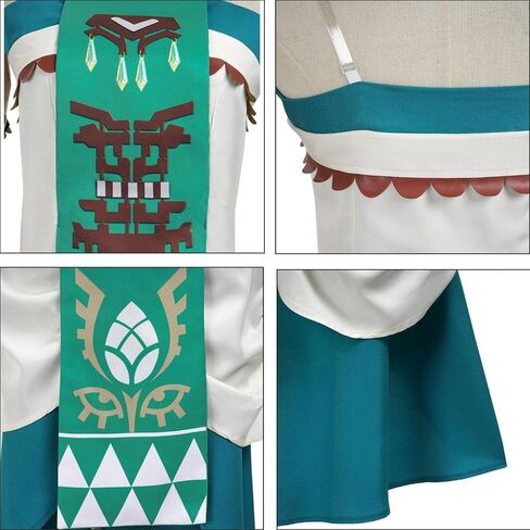 Women's Game Cosplay Princess Blue Outfit Uniform Full Set Halloween Party Costume in Kuwait