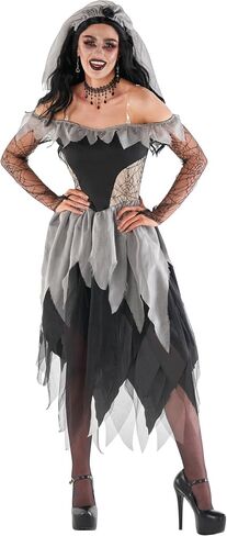 Morph Corpse Bride Costume for Women, Zombie Bride Costume Women, Womens Halloween Costumes in Saudi Arabia