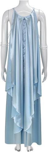 Queen Padme Amidala Dress Costume for Women Blue Outfits Amidala Cosplay Halloween Dress up in Saudi Arabia