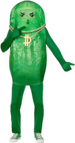 Spirit Halloween Fortnite Adult Big Dill Costume, Officially Licensed in Saudi Arabia