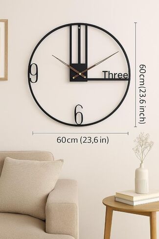 Modern Wall Clock - Silent, Non-Ticking Decorative Timepiece for Home & Office (World Map Design) in Saudi Arabia