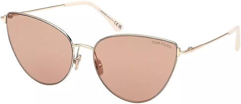 Tom Ford Sunglasses FT 1005 Anais- 02 32G Shiny Pale Gold, t Logo/Copper Wit in Saudi Arabia