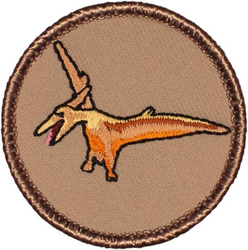 Pterodactyl Patrol Patch - 2" Diameter Round Embroidered Patch (Sew-on) in Saudi Arabia