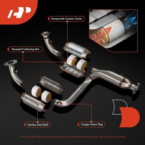 A-Premium Front Catalytic Converter Direct-Fit Compatible with Ford Transit-150/Transit-250 2015 2016 2017 2018 2019, Transit-350/Transit-350 HD 2015-2019, 3.7L, EPA Compliant in Saudi Arabia