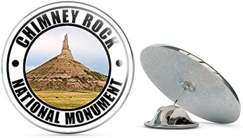 Round Chimney Rock National Monument (Travel rv Colorado) Metal 0.75" Lapel Hat Pin Tie Tack Pinback in Saudi Arabia