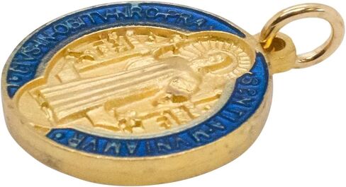 10 Pack of Gold Tone Saint Benedict Medals | Patron Saint of Students and Europe | Beading for DIY Chaplets and Religious Jewelry | Great Catholic Gift f in Saudi Arabia
