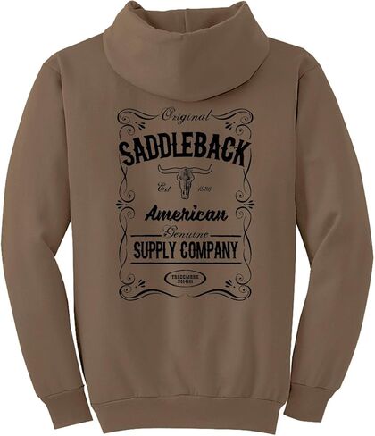 Saddleback Supply Men's Western Logo Pullover Hoodies in S-4XL in Saudi Arabia
