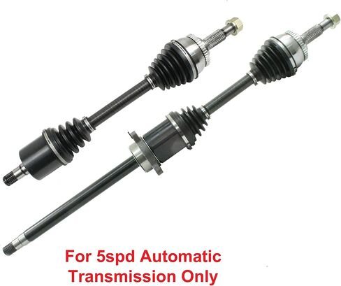DTA DT1215321541 Front Driver and Passenger Side Premium CV Axles (New Drive Axle Assemblies - 2 pcs (pair) Compatible With Nissan Altima 3.5L Maxima, With 5spd Automatic Only 2004-2006 in Saudi Arabia